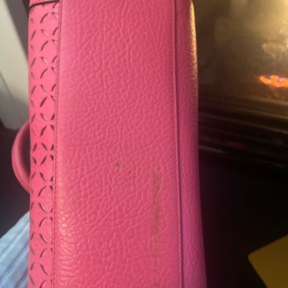 Kate Spade Fuchsia Textured Satchel - Picture 5 of 9